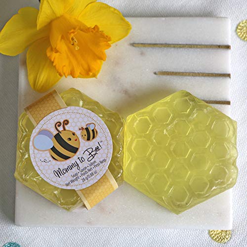 Kate Aspen Sweet Honey & Fresh Flower Scented Honeycomb Soap Baby Shower Favor, Mommy To Bee, 1 Count #TOP5