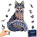 TOLOYE Puzzle in Legno, Volpe Puzzle Legno 3D Colorato Unico a Forma di Animale Puzzle in legno Puzzle Animale per Adulti e Bambini Collezione di Giochi per Famiglie Miglior Regalo (Volpe)
