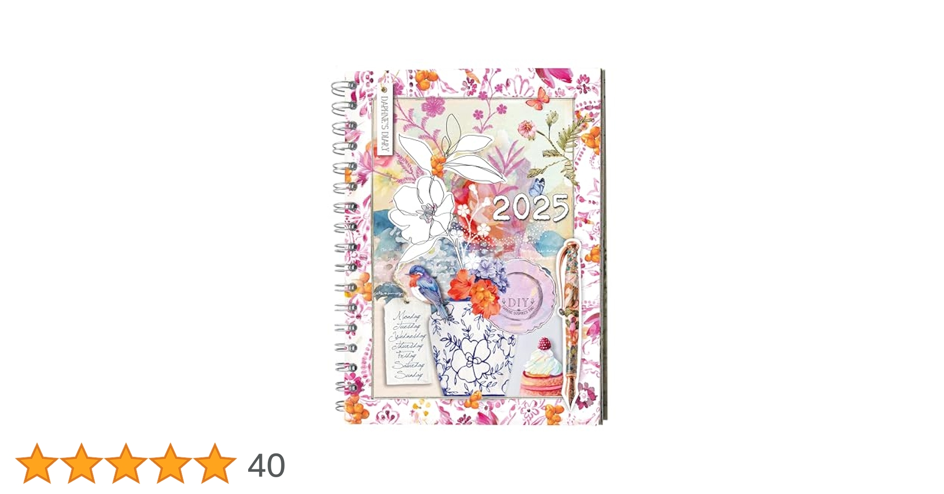 Daphne's Diary 2025 手帳 コラージュ　ダフネズダイアリー Amazon.co.jp: Daphne's Diary 2025 手帳 コラージュ ダフネズ