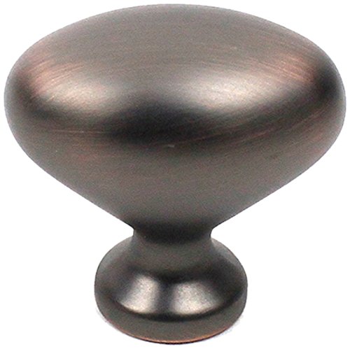 Century Hardware 27117-AZC Glacier Zinc Die Cast Oval Knob, Bronze