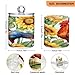 Zhirexin Sunflower Rooster 2PC Airtight Transparent Plastic Storage Jar, Food Storage Container, Can Store Candy, Salt, Coffee Beans, With lid, Easy To Use