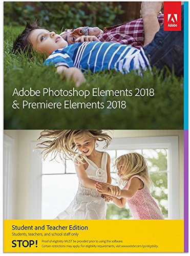 Adobe Photoshop Elements 2018 and Premiere Elements 2018 Student and Teacher [PC/Mac Disc] [Old Version]