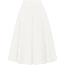 Wedtrend Womens Midi Skirts A Line Skirt Vintage Knee Length High Waisted Skirts for Women Work Skirt for Women