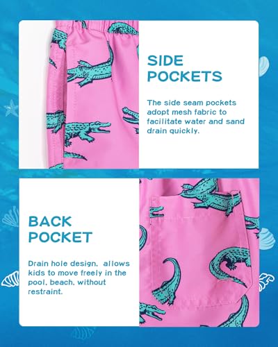 Image of SURF CUZ Boys Swim Trunks Toddler Swim Shorts UPF 50+ Bathing Suit for Boy Swimsuit Quick Dry Mesh Beach Boardshorts Swimwear