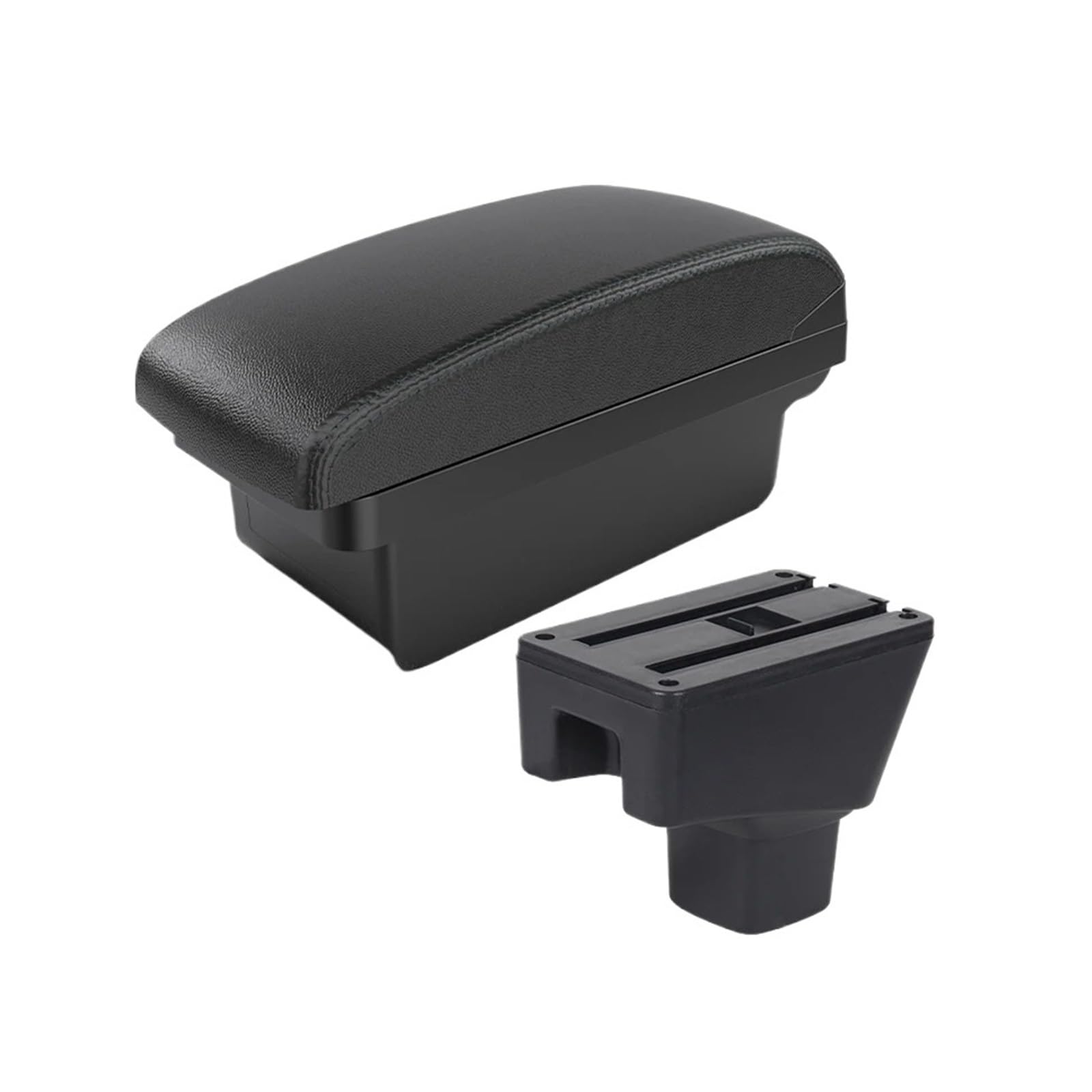 UMDJJU For Suzuki For SX4 Car Armrest Interior Modification Box Storage Supplies Details USB Car Centre Console Armrest Box(A2 Black line NO USB)