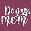 FLOYU Women Mom Shirts Mama Letter Printed T-Shirt Mother's Day Tops Casual Fur Mom Short Sleeve Shirt Claret