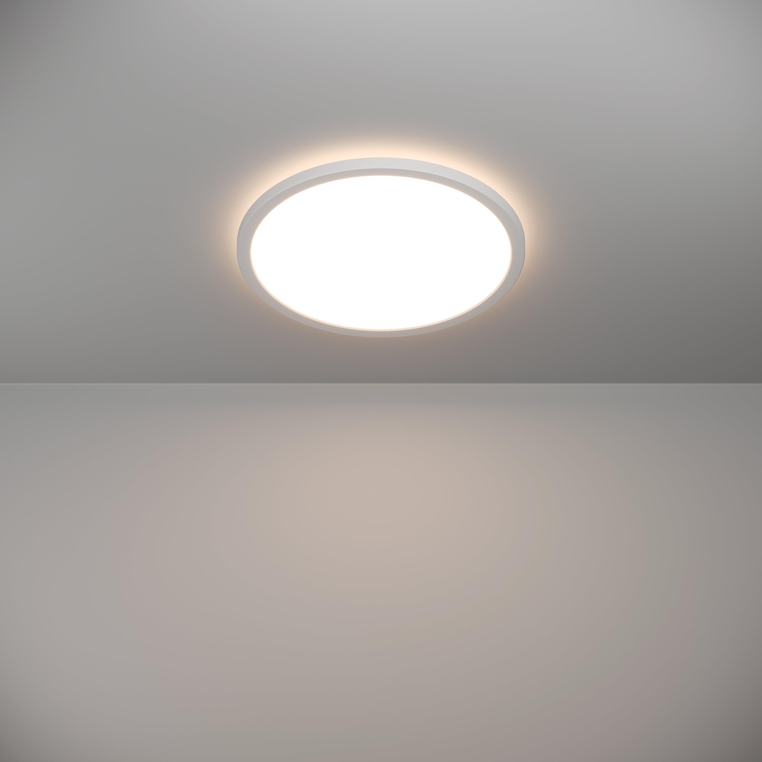 EGLO LED Deckenleuchte Rovito runde Badezimmer | Deckenlampe mit Fernbedienung, Badlampe Decke aus Kunststoff in Weiß, Deckenbeleuchtung warmweiß-kaltweiß, IP44, Ø 39 cm
