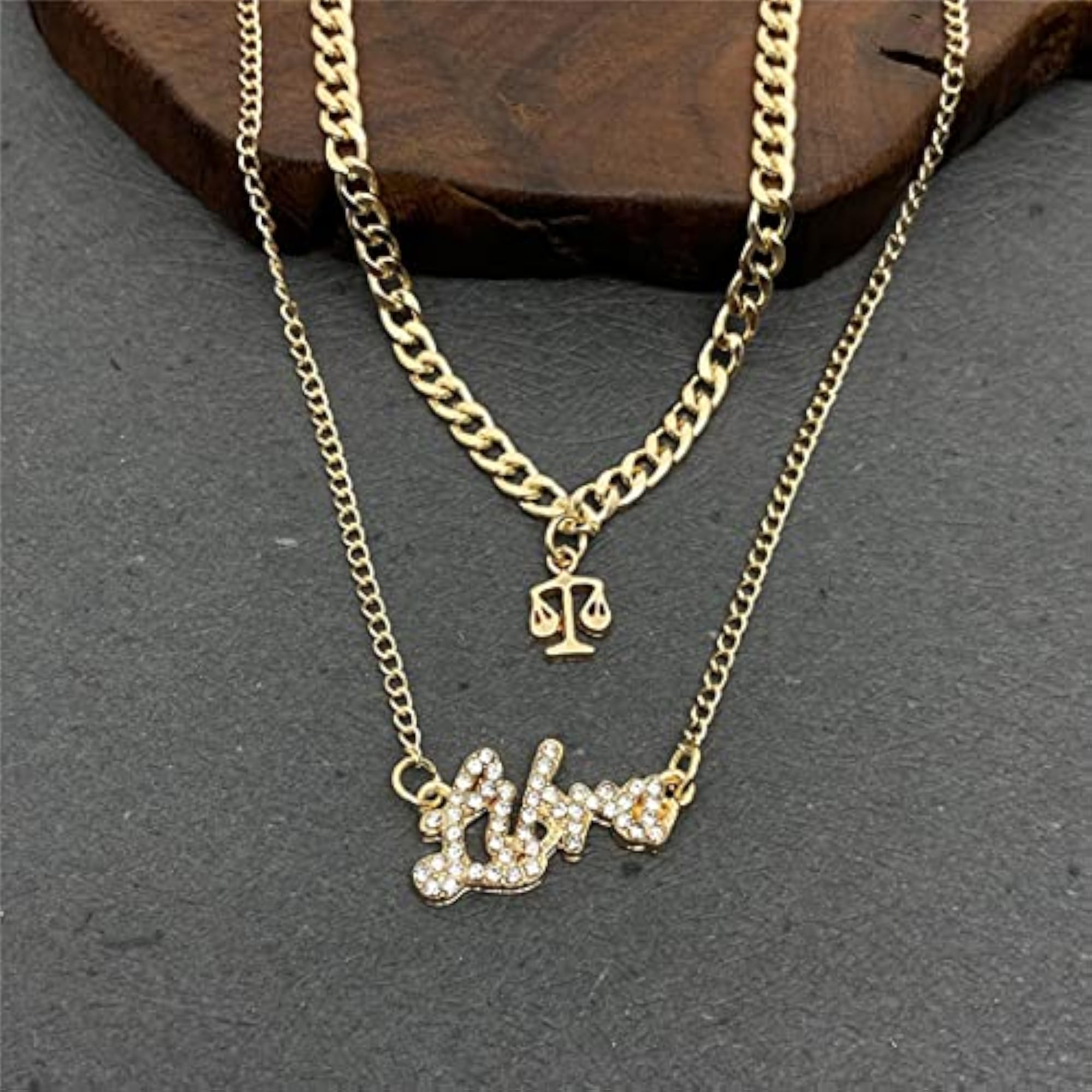 Layered Astrological Necklace for Plated Jewellery