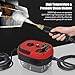 Irishom 2500W Handheld Steam Cleaner High Temperature Pressurized Steam Cleaning Machine Portable Car Steamer with Brush Heads (Red)
