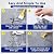 Concrete Crack Filler, High Elasticity Self Leveling Cement Magic Crack Filler for Concrete, Fast Drying, Repairs Cracks in Driveways, Patios, Sidewalks, Indoor and Outdoor - Grey (4pcs)