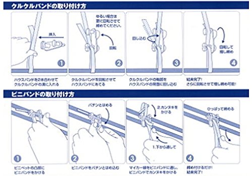 Amazon.co.jp: 清水樹脂工業 クルクルバンド 小 50個入 ビニールハウス