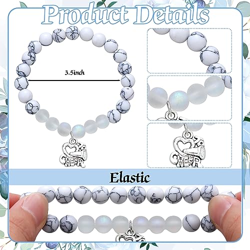 12 Pieces Cheer Bracelet Cheerleading Gifts Cheerleading Bracelet for Cheerleader Cheer Charm Jewelry for Team2