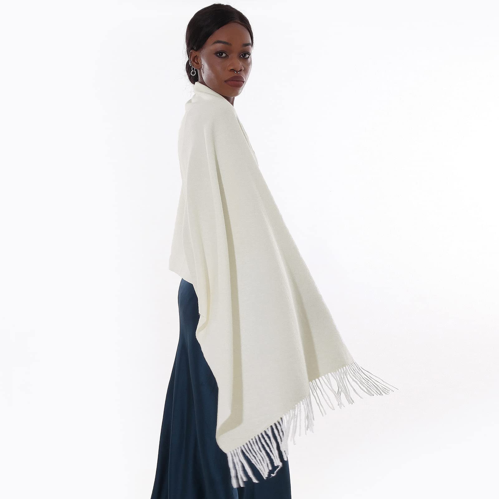 Echarpe Chale Écharpe Châles Femme Hiver Chaud Grosse Echarpes Foulards Pashmina Etole Mariage
