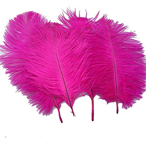 Plumes d'autruche naturelles pour habiller un vase de centre de table