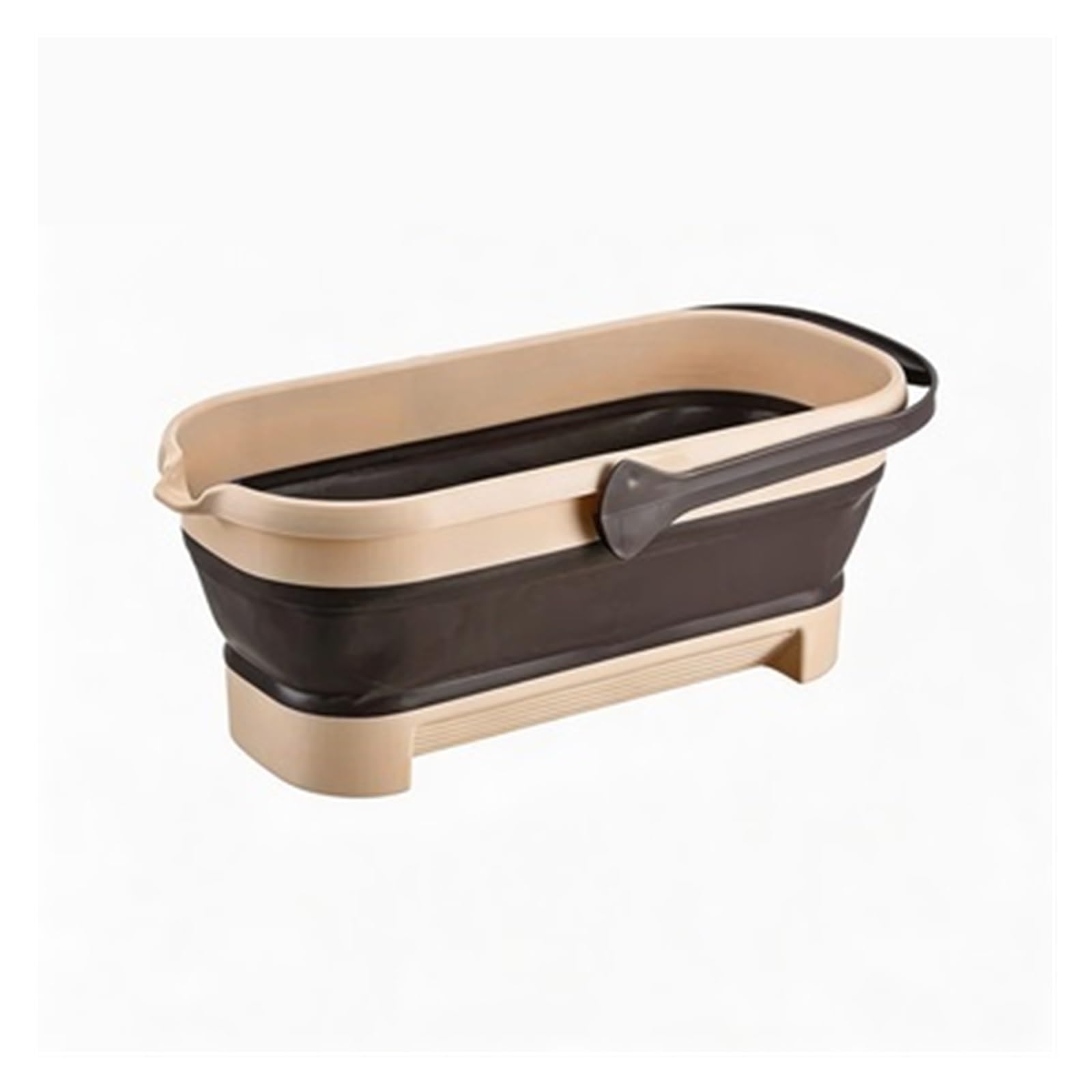 Collapsible Bucket Portable Folding Mop Bucket Silicon Bucket For Car Washing Fishing Camp Household Cleaning Bathroom Accessory(Coffee S)