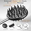 TUKUOS Telescoping Back Scratcher with 5 Detachable Scratching Heads, Rubber Handles, Anniversary Birthday Gifts for Men Women Back Scratcher for Men/Dad/Women/Adults