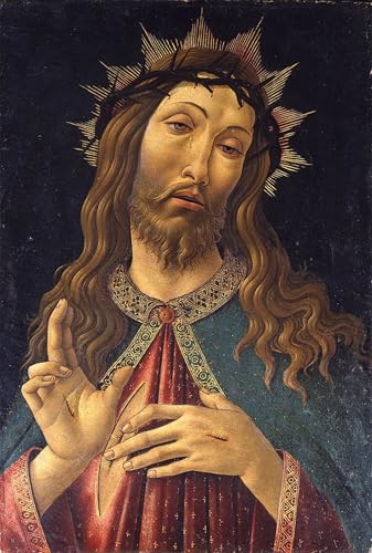 Peintures Botticelli Le Christ couronné d'épines œuvre d'art mural de qualité