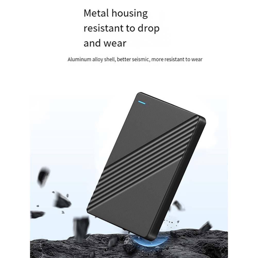Disco Duro MóVil Externo de 2,5 Pulgadas USB 3.0 de Alta Velocidad Disco Duro PortáTil de Almacenamiento de 1 TB para Computadora PortáTil de Escritorio B