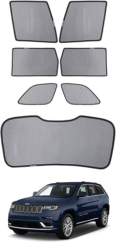 Parasol de automóvil para Jeep Grand Cherokee 2014-2018, persianas magnéticas de ventana de automóvil para Grand Cherokee, ajuste personalizado para