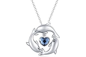 Dolphin Necklace: Celebrate the Beauty of the Sea with Sterling Silver and Birthstone