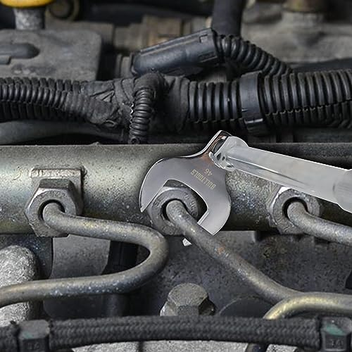 Image of BULLTOOLS 1 /2 inch Drive Jumbo Crowfoot Wrench Set,14-Piece Metric Crows Foot Wrench Set 27 to 50mm Chrome Vanadium Steel Big Crowfoot Wrench
