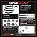 A-Premium Engine Timing Chain Kit W/Sprocket & Tensioner & Guide Compatible with Jeep Grand Cherokee, Wrangler & Dodge Grand Caravan, Charger & Chrysler Town & Country & Ram ProMaster 1500 - V6 3.6L