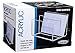 Kantek Clear Acrylic Mini File Sorter, 2 Section File Holder, 6