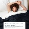 Bearaby Cotton Hand-Knit Weighted Blankets for Adults - Chunky Knit Blanket - Sustainable, Breathable, Organic, Cooling Weighted Blanket - Machine Washable (Midnight Blue, 10 lbs, 40x64)
