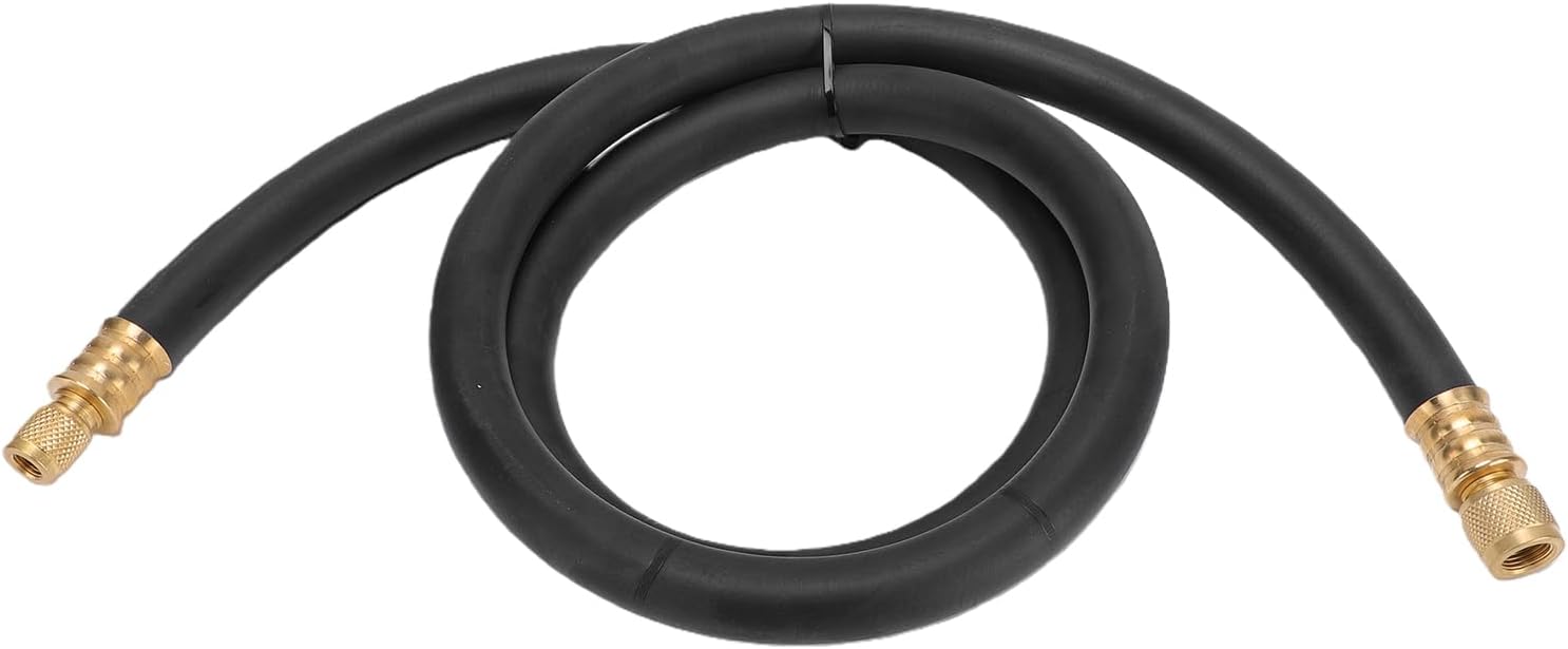 1/4 to 3/8 Inch Vacuum Hose 6ft Heavy Duty HVAC Charging Hose 3200 PSI Burst 640 PSI Working with Brass Fittings for Refrigerant Recovery and AC Evacuation