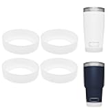 4 PCS Silicone Boot for 20 oz 30 oz, Silicone Tumbler Boot Sleeve Non-Slip Heat-Resistant Water Bottle Boot for Coffee Mug Cup