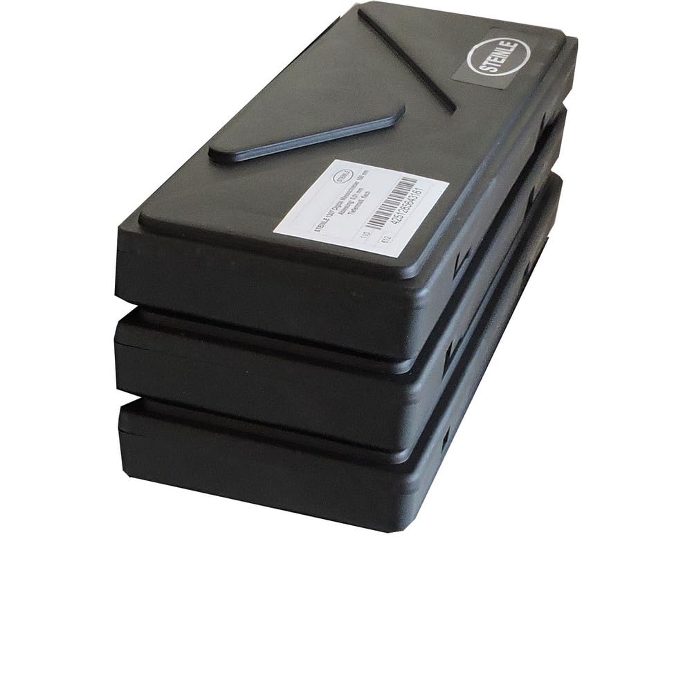 3x STEINLE 1321 Digital Messschieber 150 mm mit Feststellschraube, Ablesung: 0,01 mm Tiefenmaß eckig