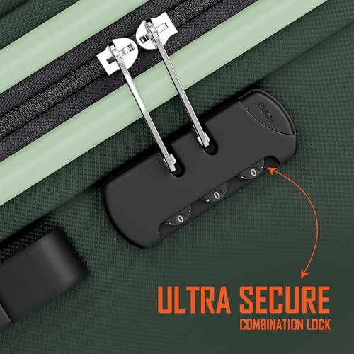 Image of Safari Genius Alley Set of 2 (Cabin + Medium) Trolley Bags Hard Case Polypropylene, 4 Spinner Wheels, 360 Degree Wheeling Luggage, Suitcase for Travel, Trolley Bags for Travel, Deep Forrest