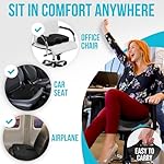 FORTEM Seat Cushion, Office Chair Cushion, Desk Chair Memory Foam, Sciatica Coccyx Tailbone Pain Relief, Pressure Relief, Sitting Pad, Gaming Sitting Pillow, Washable Cover, Non Slip - Image 3