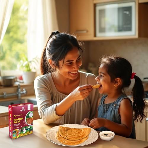 Image of Revival Foxtail Millet Dosa Mix | Healthy Breakfast & Dinner Option | No Preservatives | Dosa Ready in 15 Minutes | Nutritious Vegan Meal