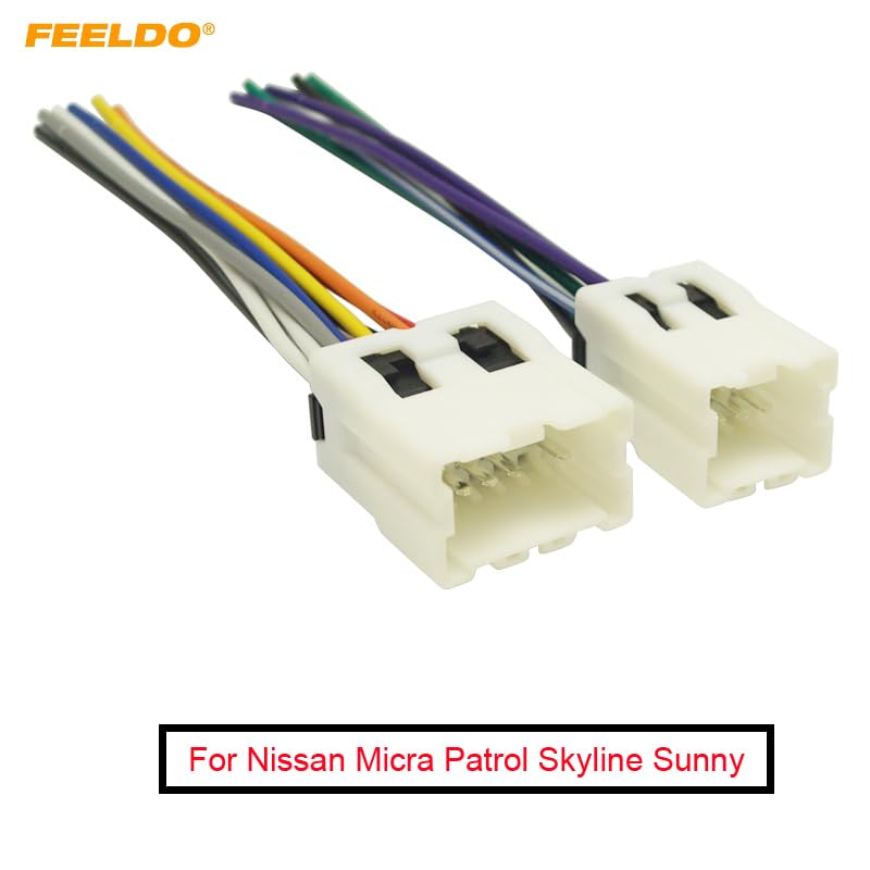 5Pair Car Radio for Audio Power Wiring Harness Adapter Plug for Old for Nissan Micra Patrol Skyline Sunny Primera #FD-2955