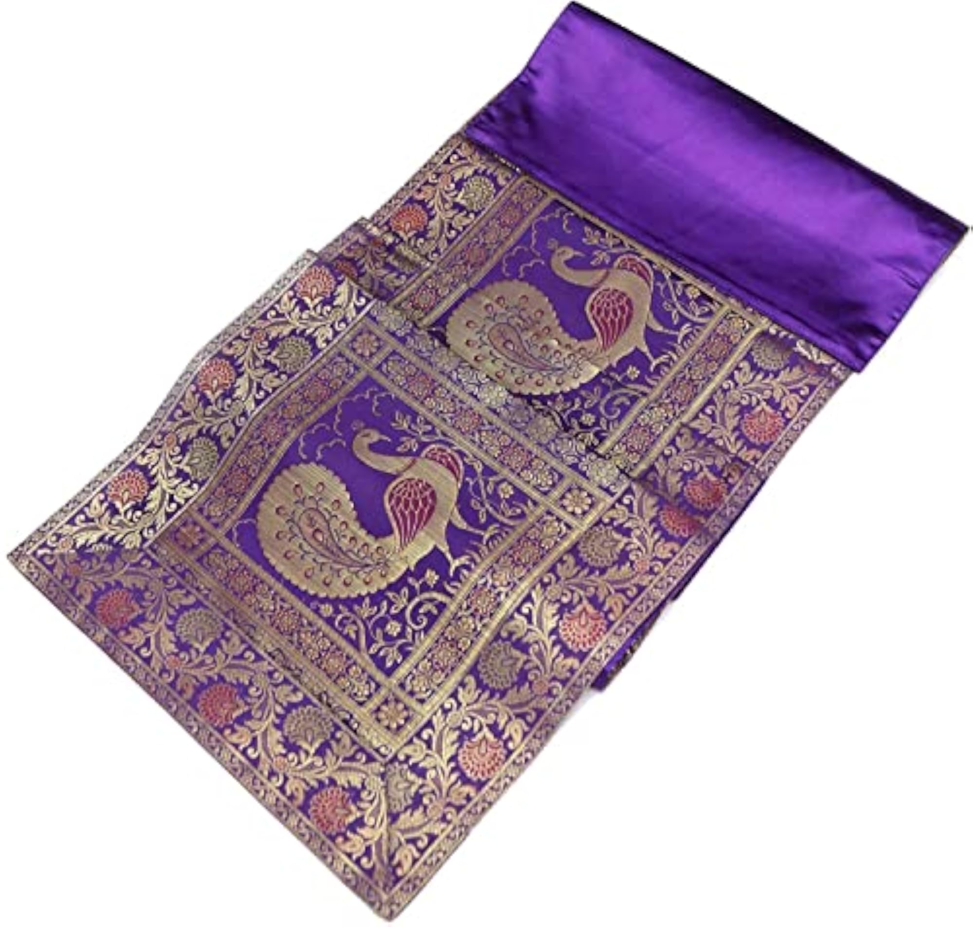 Banarsi Brocade Silk Table Runner for Dining Table