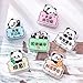 10pc Cartoon Panda Double-Sided Clip, Cute Student Note Holder, Acrylic Paper Storage Clip-The Future is Still Promising