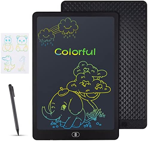 Mardiko LCD Writing Tablet 8.5 Inch Colorful Drawing Tablet Kids Doodle Scribbler Pad Graphics Boards Lock-Key Erasable Drawing Pad Writing Board for Kids Boys Girls Adults (Purple)
