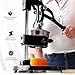Zulay Kitchen Cast-Iron Orange Juice Squeezer - Easy-to-Clean, Heavy-Duty, Professional Citrus Juicer - Stainless Steel Lemon Squeezer - Manual Citrus Press & Orange Squeezer - Orange Juicer (Black)