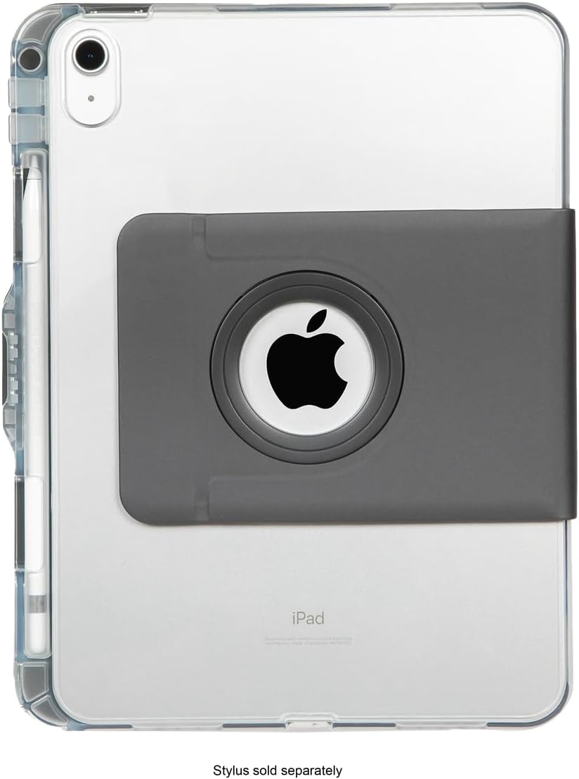 Targus VersaVu Clear Case for 10.9" iPad (10th gen.), Clear - Military-Grade Protective Case with Hands-Free Portrait and Landscape Viewing (THD936GL)