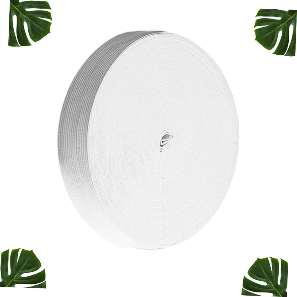 Elastico Piatto per Cucire Metri Bianco Elastici da Cucito per Vestiti Pantaloni Gonne Biancheria Intima e Progetti Fai da Te