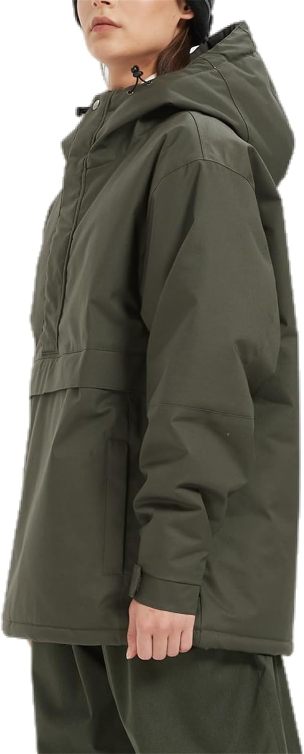 BUMDEEP Womens Waterproof Ski Jacket Warm Winter Snow Coat Windbreaker Hooded Thick Snowboard Jacket