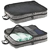 EQUIPAJE ORGANIZADO: Estas prácticas bolsas con cierre para ropa interior, cosméticos, zapatos y más, ayudan a mantener el equipaje ordenado, especialmente si la maleta está completamente llena.