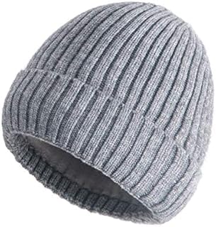 MEANBEAUTY Women Beanie Hat Unisex Winter Cuffed Plain Hat Soft Warm Knitted Beanies Cap