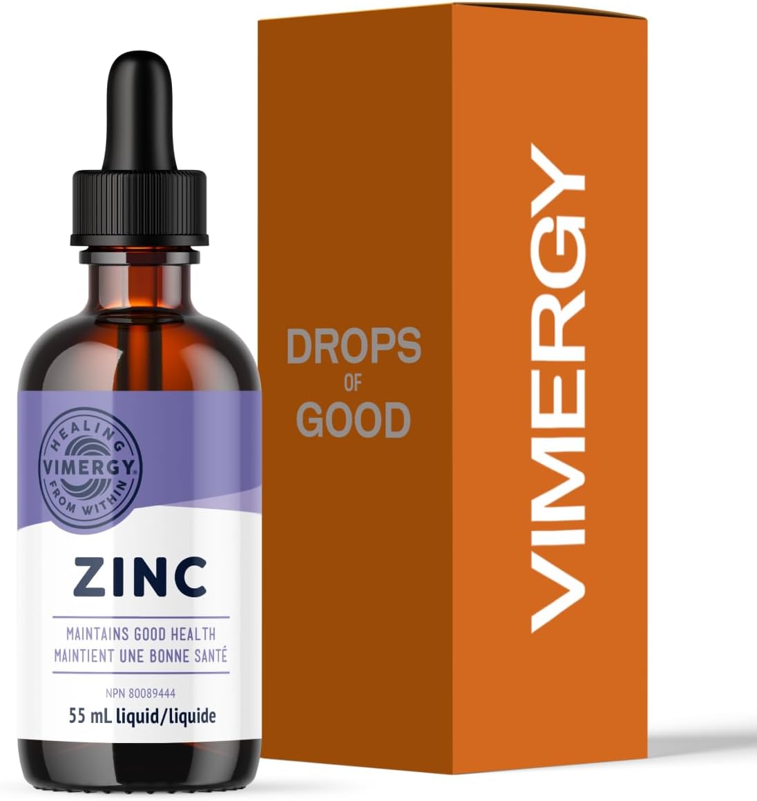 Liquid Zinc 7.5mg, Organic Immune Support, 27 Servings, 55 mL | Supports Resilient Immune Health*, Nourishes Healthy Bones and muscles*, Promotes Healthy Hair, Skin, and Nails*, Vegan