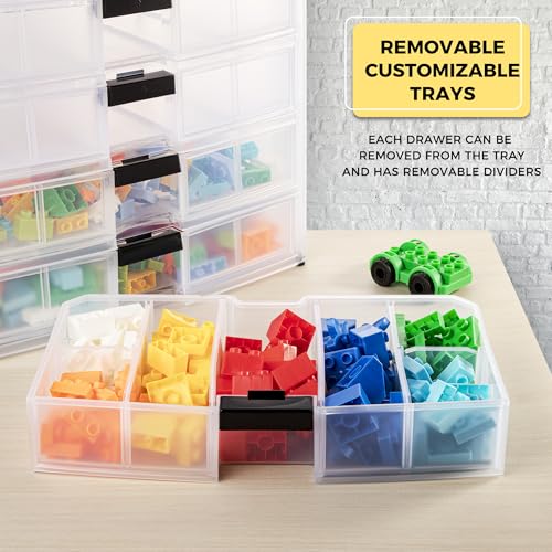 Image of Screw Organizer Small Parts Cabinet Chest, 16-Drawer Hardware Electronics Nuts Bolts Storage Drawers Organization Toolbox Garage Craft Teacher Beads Scrapbook Art Hobby (White)