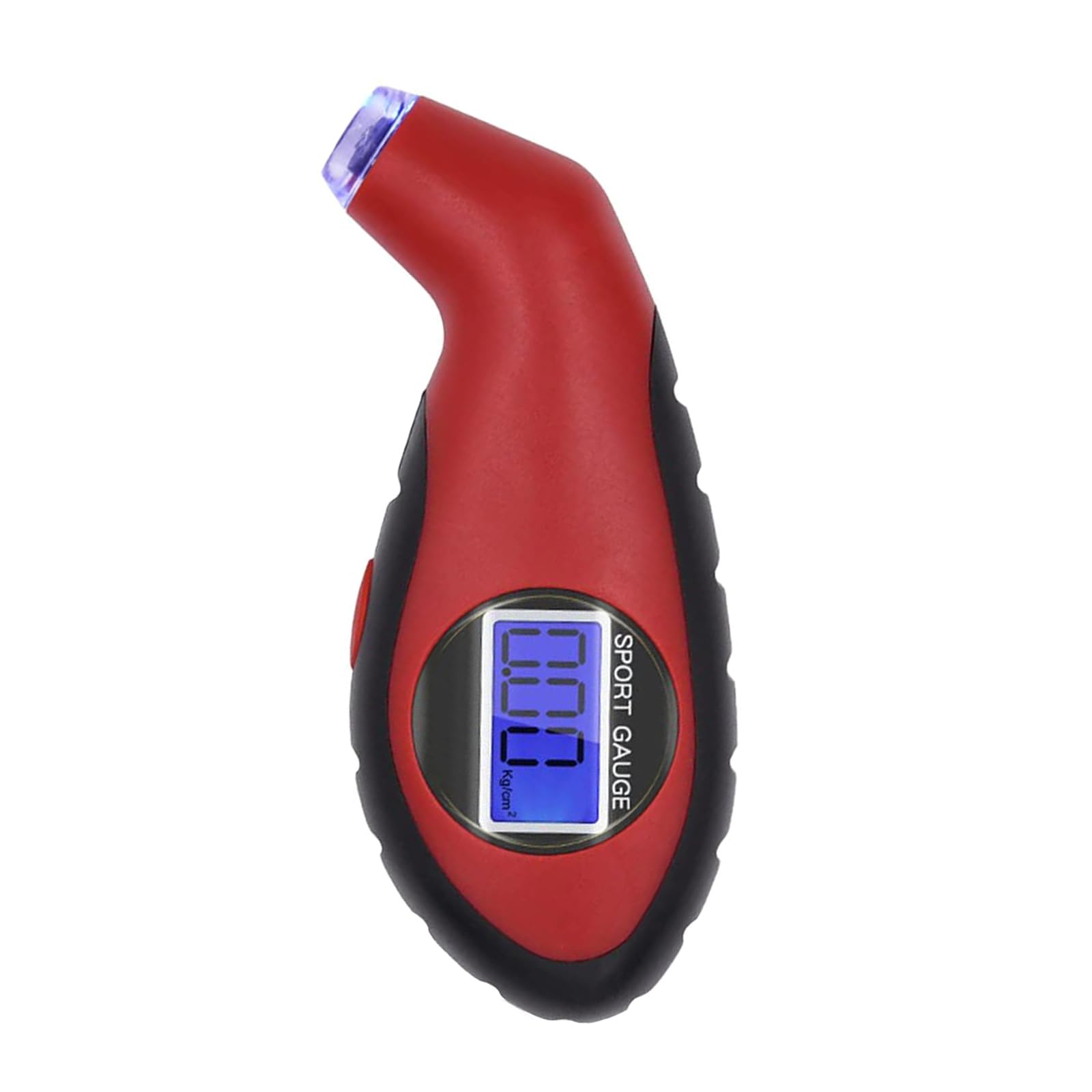 Tsophreniq Red Tire Pressure Checker 140Psi Tool Portable 9.9Bar Digital Gauge For Car Truck Grip