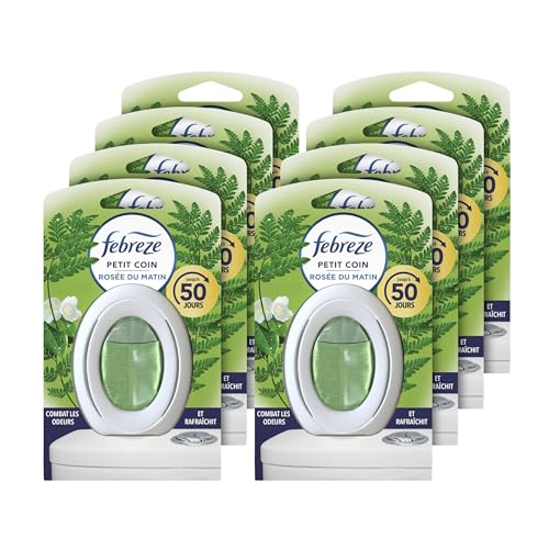 Désodorisant WC Febreze Petit Coin Rosée du Matin x8