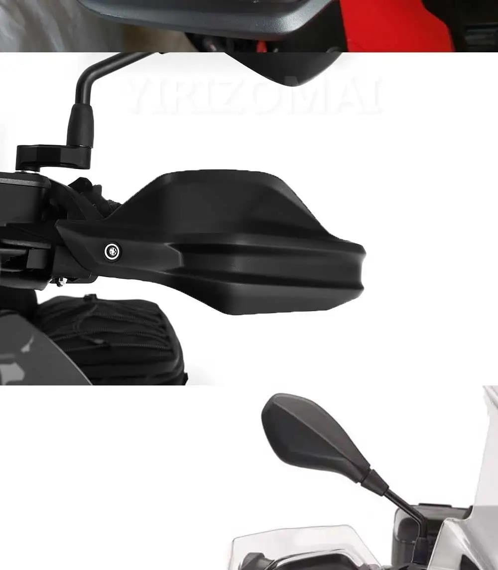 Protectores Manos Moto para R1200GS para ADV para 1200GS para LC para F800GS para Adventure para S1000XR para R1250GS 2013-2019 Paramanos Motocicleta(Set-Black)