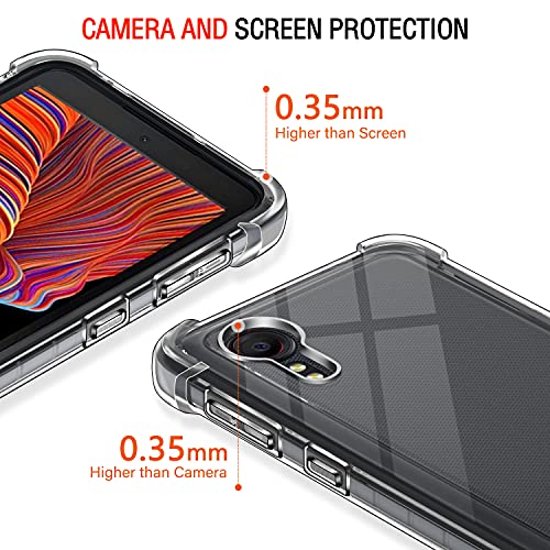 Image of Lustree Back Cover Transparent Case Compatible with Samsung Galaxy A03 Core | Clear + TPU Case with 4 Corner Air Cushion Protection & Camera Protection | Slim& Stylus Cover